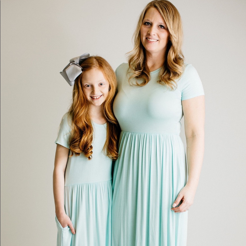 Solid Mint Maxi Dress